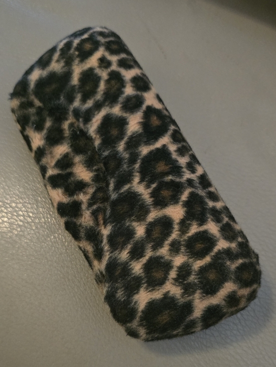Accessories - Leopard Print Faux Fur Glasses Case